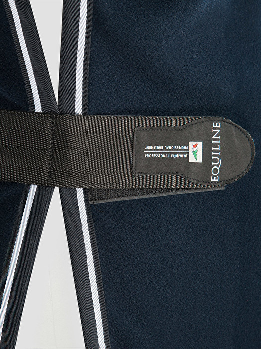 Попона с капором "Sheffield", XS , флисовая, синяя, Equiline Италия