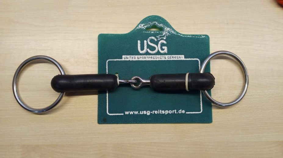 Трензель с резиновым грызлом, 14.5 см, USG Германия